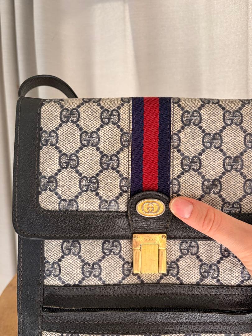 Old Gucci GGパターン モノグラム　ショルダーバッグ