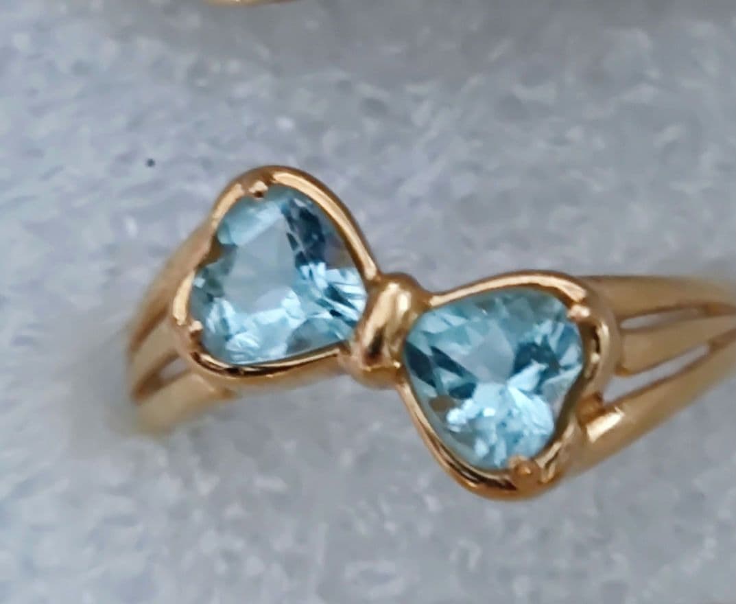 ●ぴの➠アクアマリン　指輪　18金
