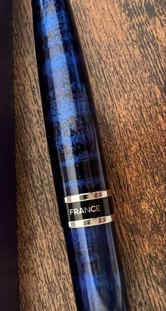 新品未使用 WATERMAN 青 ストライプ 万年筆