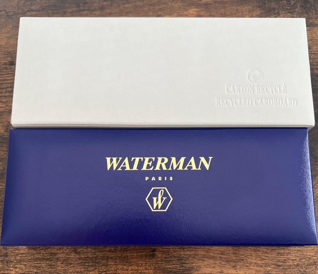 新品未使用 WATERMAN 青 ストライプ 万年筆
