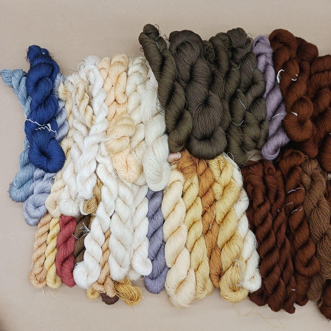 織物、組紐、刺繍、絹糸セット341