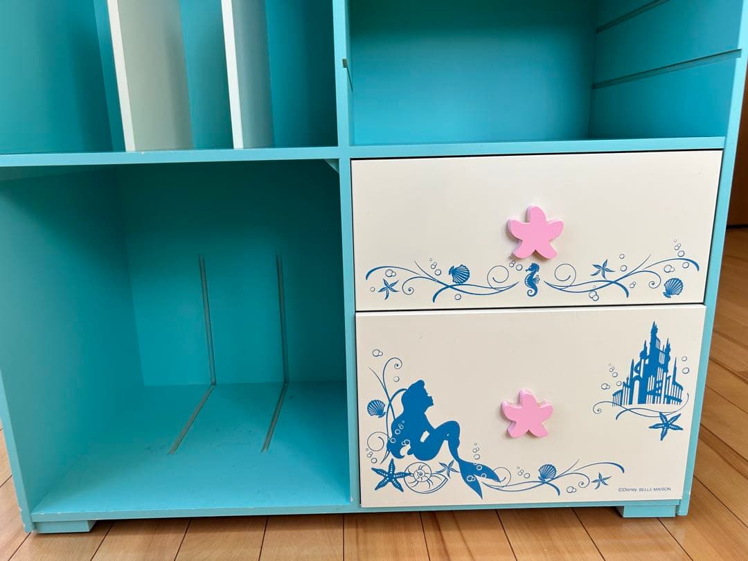 【※直接引渡し限定】【極美品】ランドセル収納本棚　ディズニー　アリエル