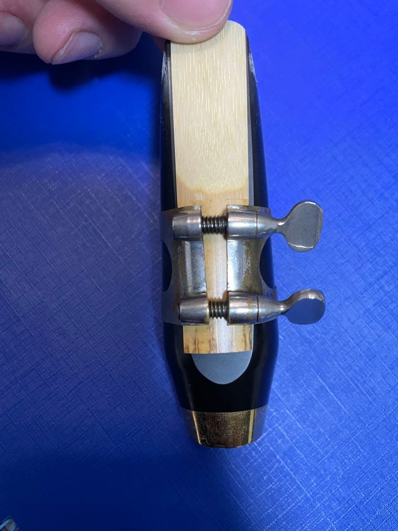 SELMER アルトサックスリガチャー　スモールin ニッケルシルバー