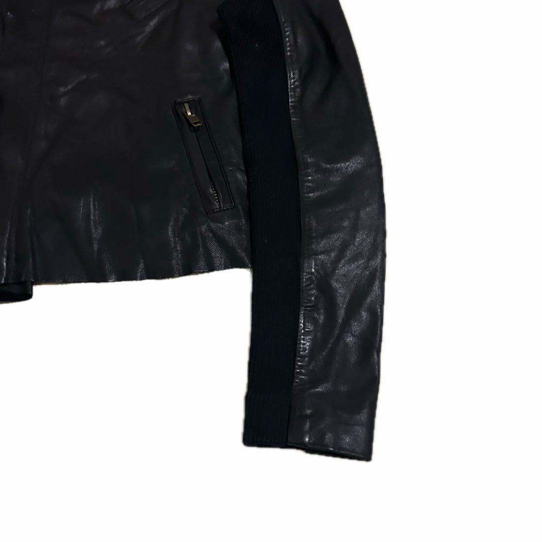 ジャケット・アウター 00s Fearless Drape Leather Jacket y2k