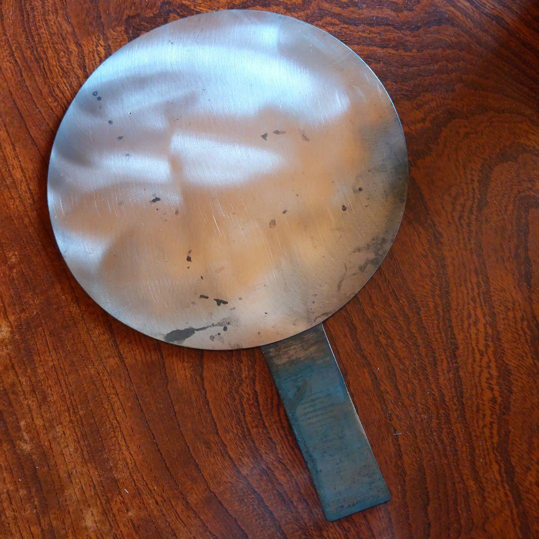 【古物】柄鏡/銅鏡/時代物/古鏡/古道具/アンティーク/送料無料/即購入歓迎