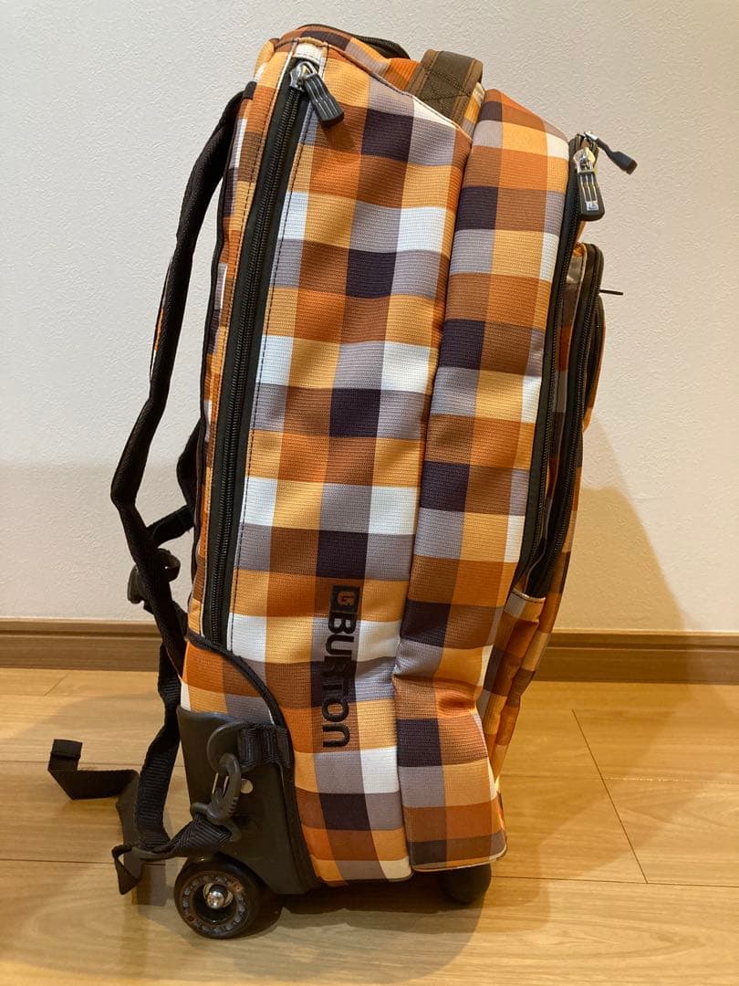 BURTON ローラーパックSS チェック柄 3wayキャリーバッグ　中古品