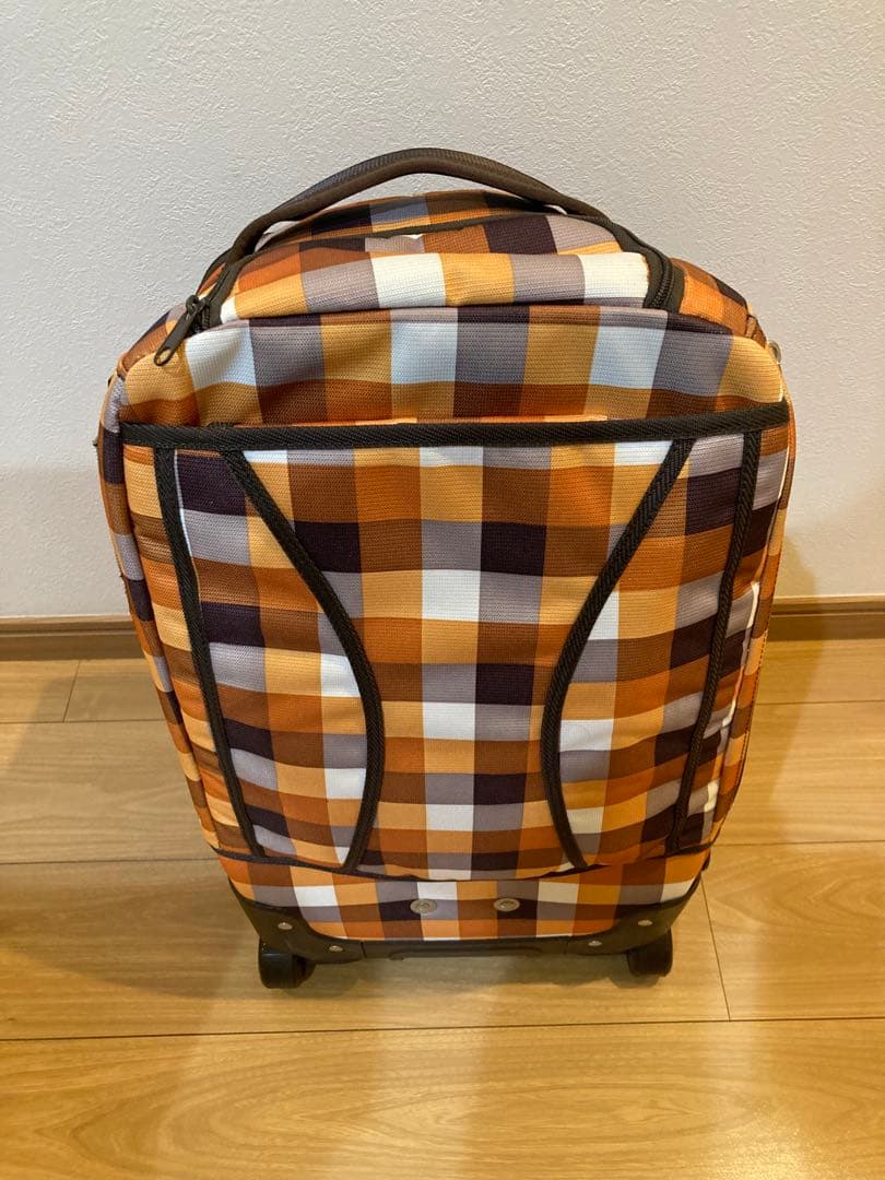 BURTON ローラーパックSS チェック柄 3wayキャリーバッグ　中古品