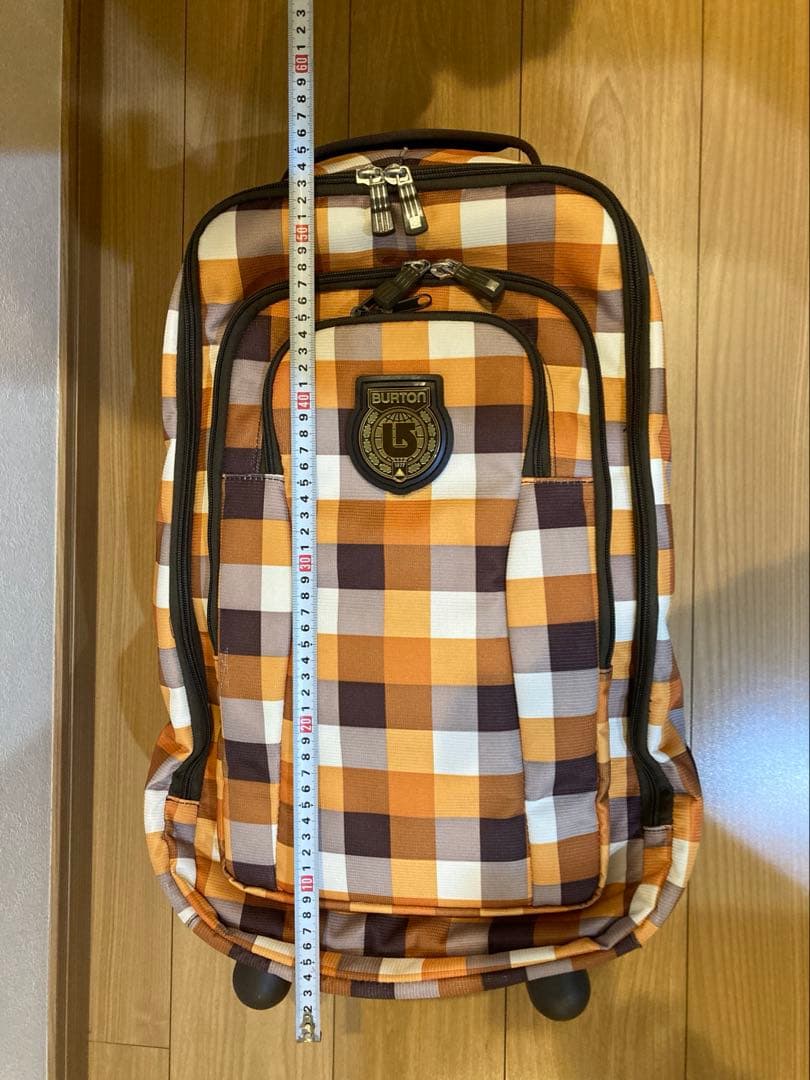 BURTON ローラーパックSS チェック柄 3wayキャリーバッグ　中古品