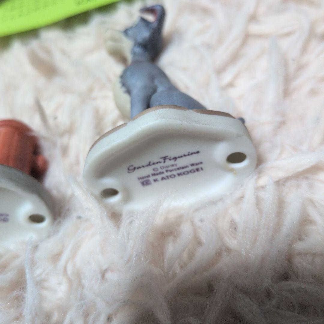 加藤工芸　ガーデンフィギュア　わんわん物語　ディズニー