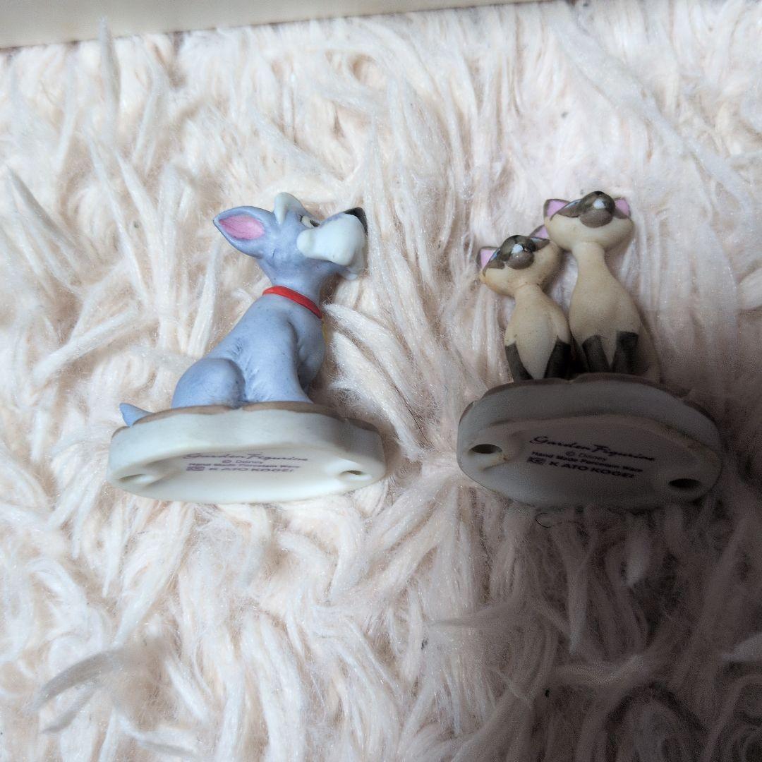 加藤工芸　ガーデンフィギュア　わんわん物語　ディズニー