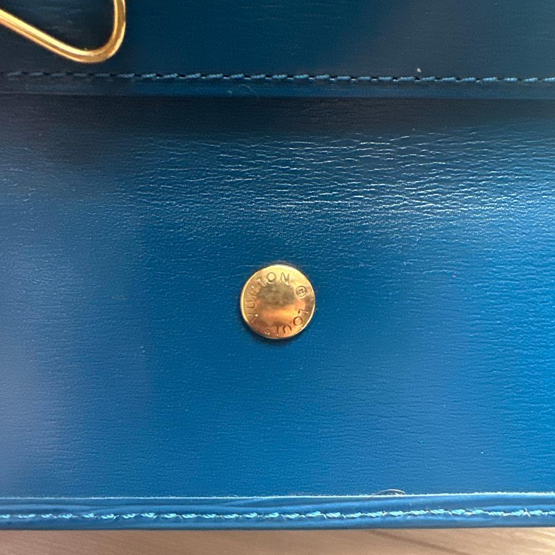 Louis Vuitton エピレザー キーケース 青　ブルー　メンズ