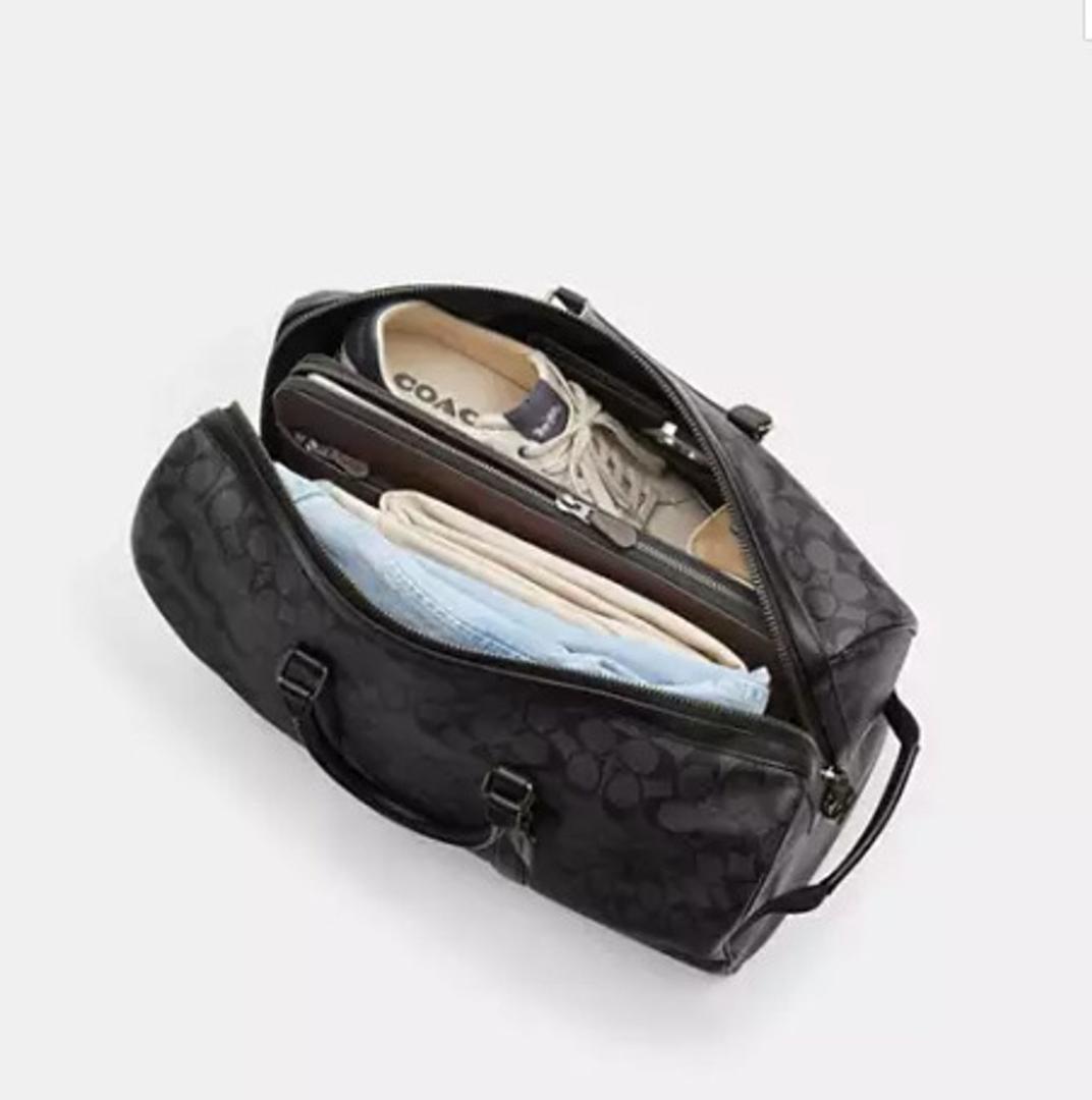 初売り　COACHコーチ.シグネチャーレザーパッチベンチュラーボストン45ｃｍ