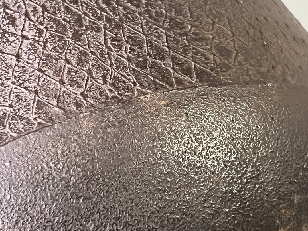 DT695 茶道具 釜師 畠春斎 造 尻張形釜 共箱