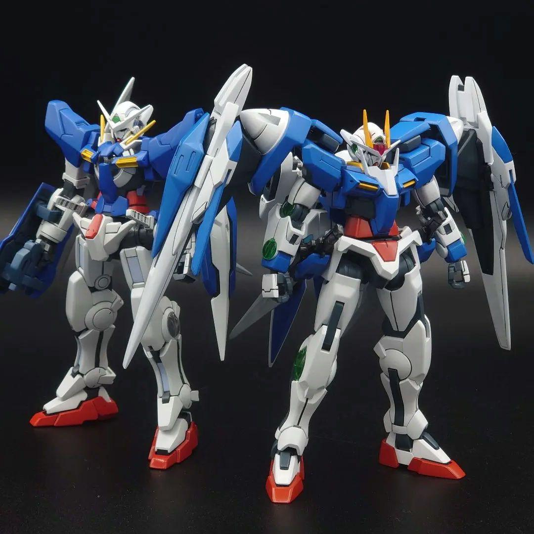 機動戦士ガンダム00　HG 1/144　ダブルオーライザー　ガンプラ全塗装完成品