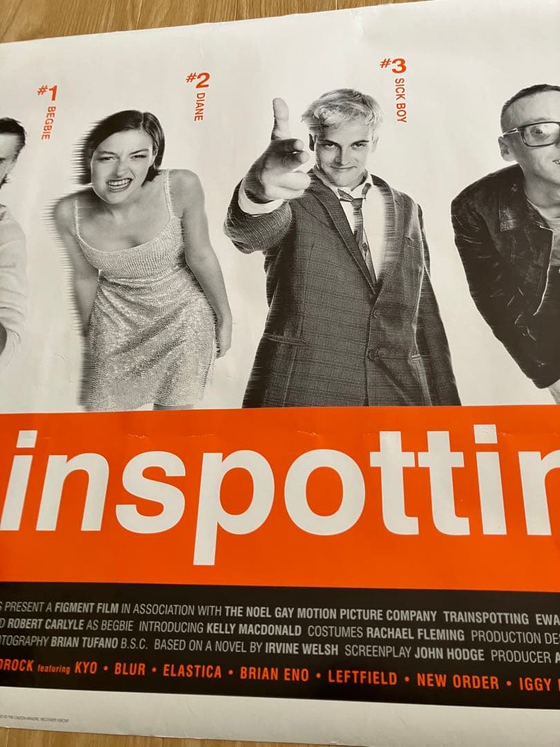 激レア！90sヴィンテージトレインスポッティングビッグポスター ユアンマクレガー