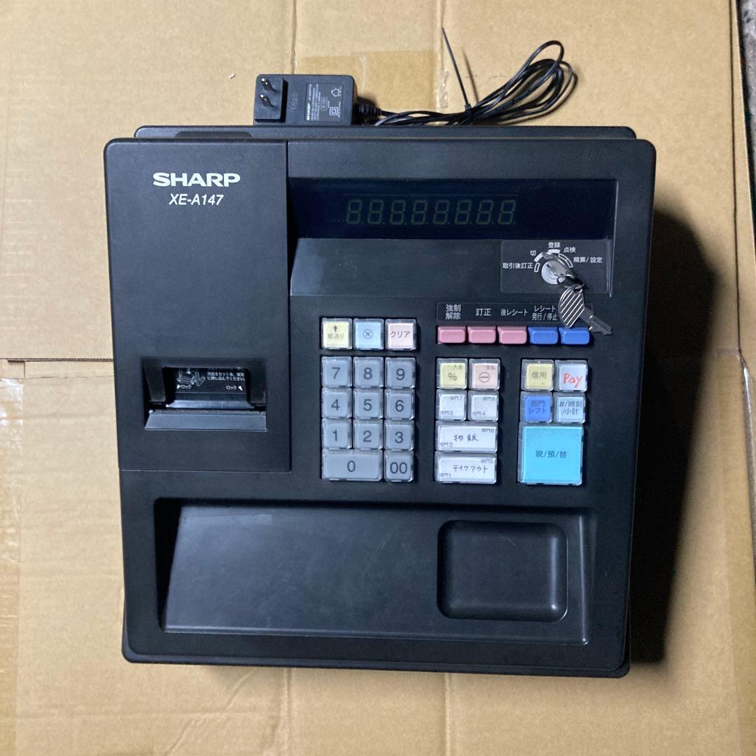 SHARP XE-A147 レジスター 黒