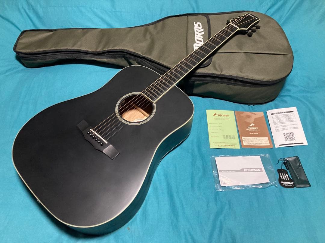 Morris M-021 BLKモーリスアコースティックギター