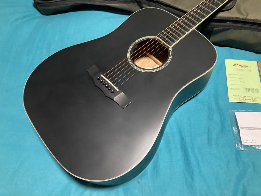 Morris M-021 BLKモーリスアコースティックギター