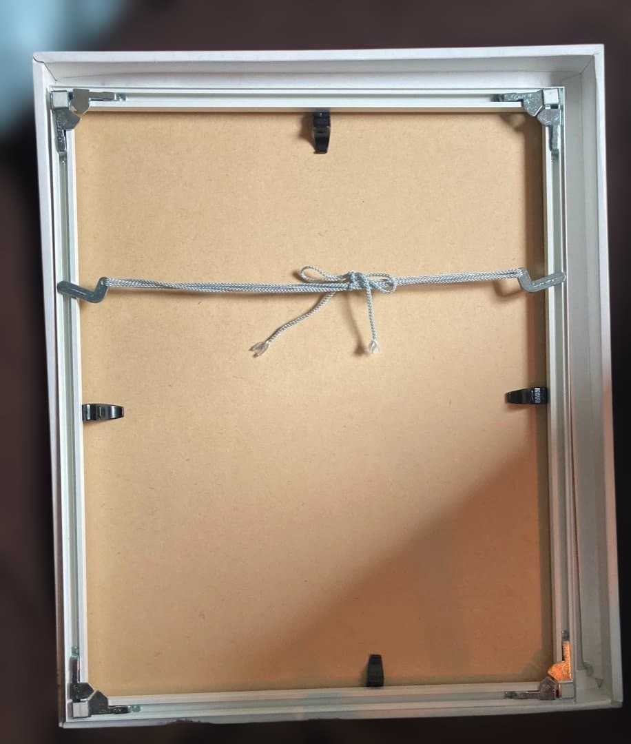 新品直筆絵画『原マスミ／ブランコ』豪華（四つ切り）額付