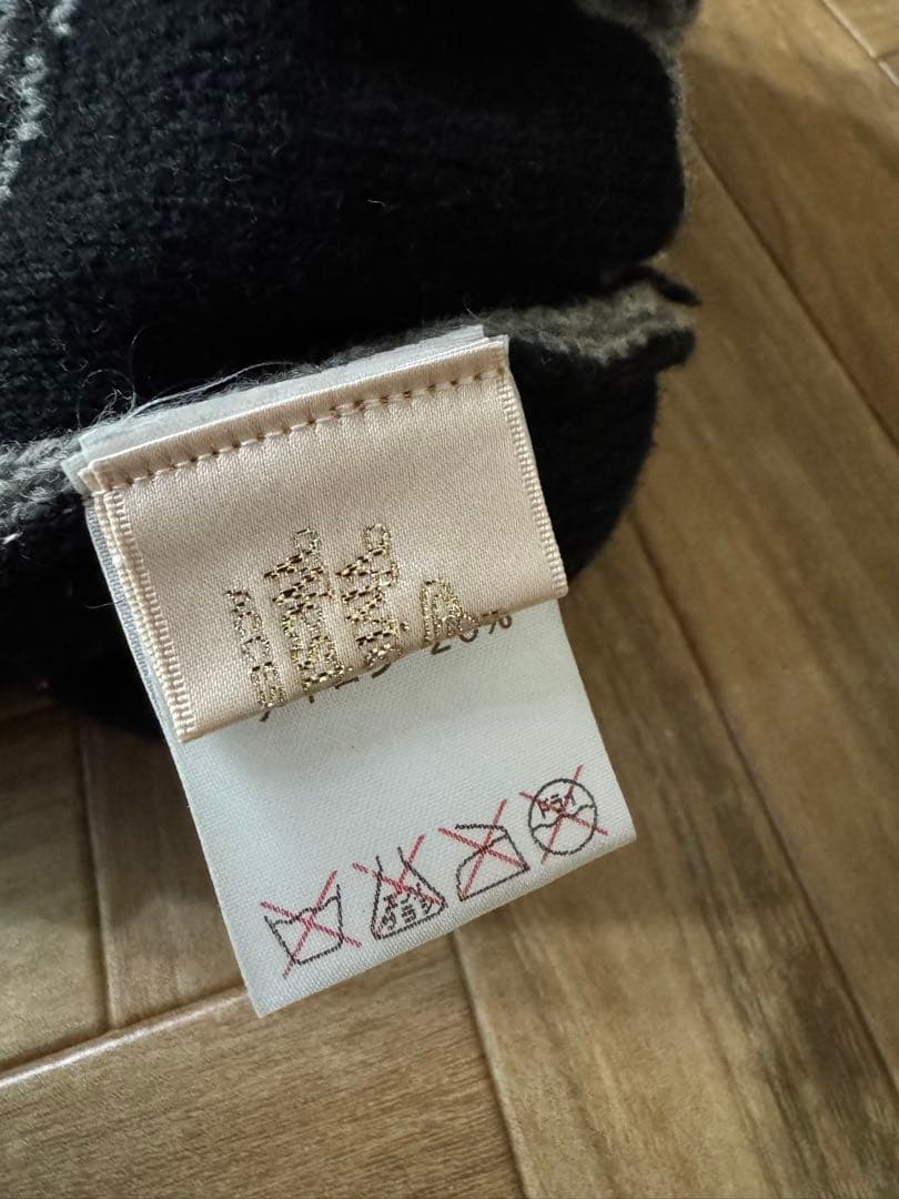 Vivienne Westwood ポンポン付きニット帽 グレー/ブラック