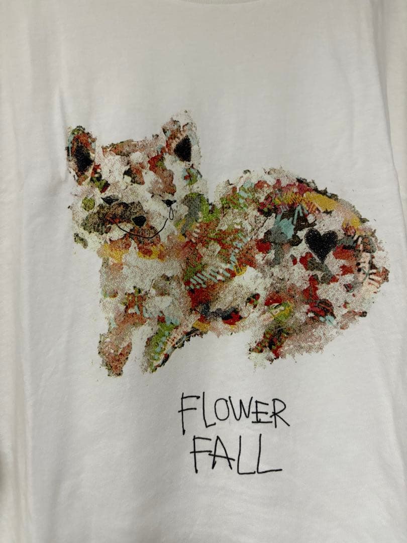 米津玄師 draw cat-T レディース　'15 花ゆり落ちる
