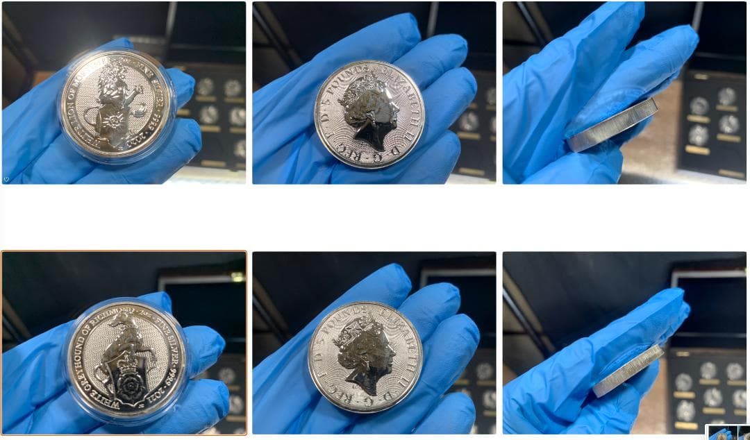 2 オンス銀貨 10枚 クイーンズビースト　コンプリート　専用箱付き