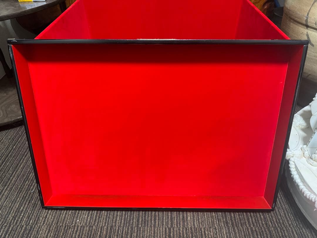 ブライダル業者放出品　漆器の文箱 黒色 金具付き