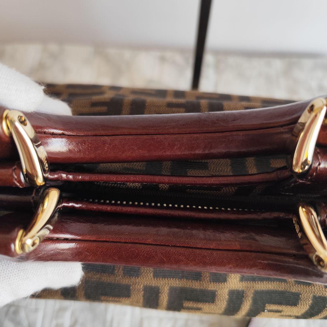 FENDI フェンディ ズッカ柄 2WAY バッグ シリアルカード付き 正規品