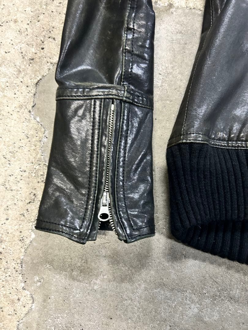 値下げ中【archive】ラムレザー シングルライダース ジャケット 本革