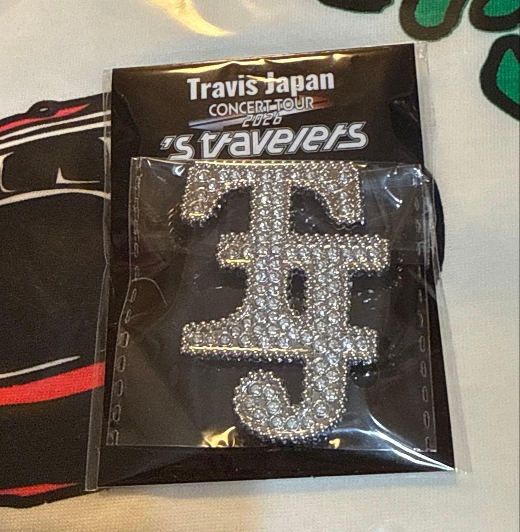TravisJapan Tシャツ　リンガー&TJブローチ