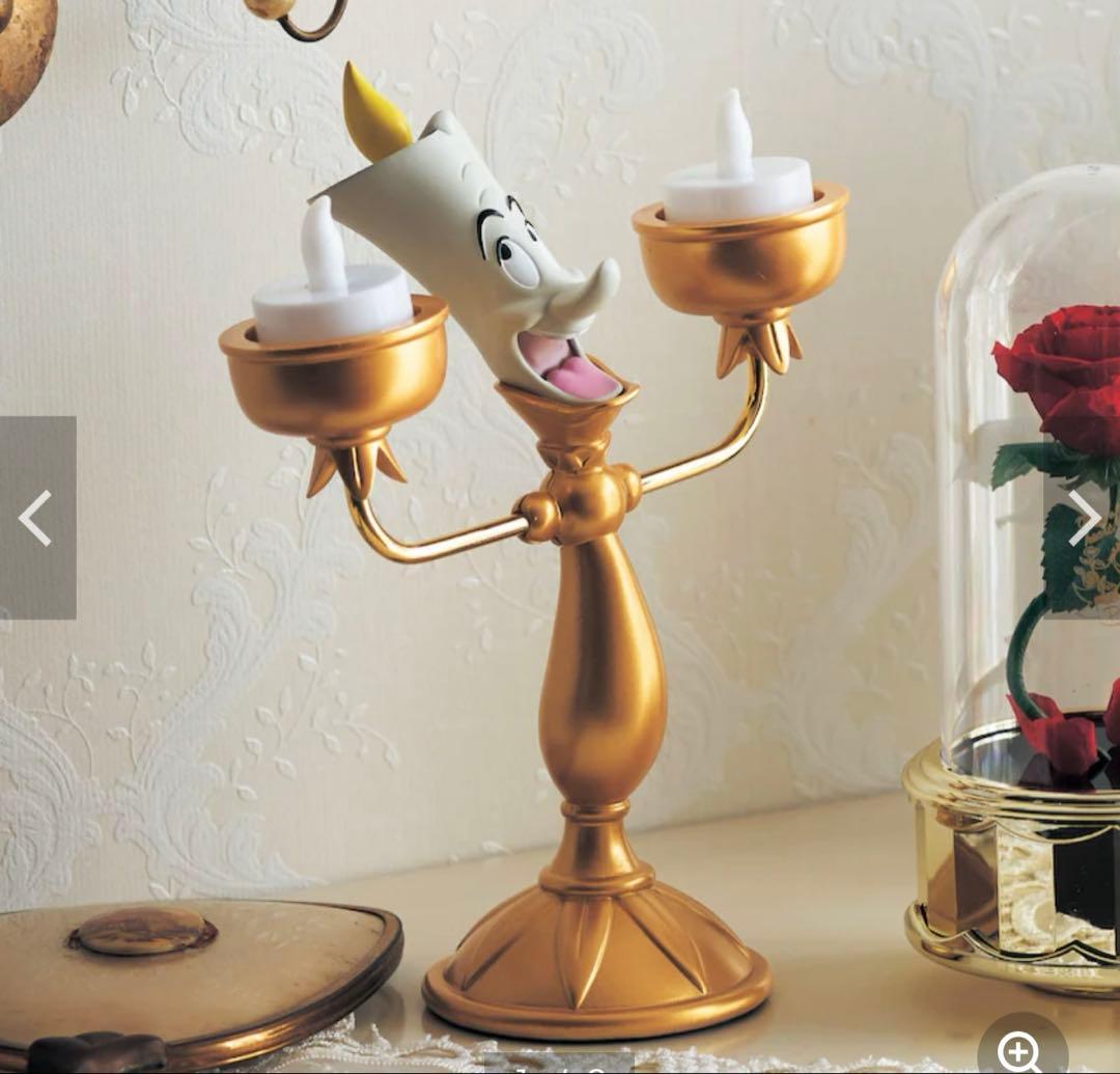 【新品未開封】美女と野獣 ルミエール ランプ＆コグスワース 時計