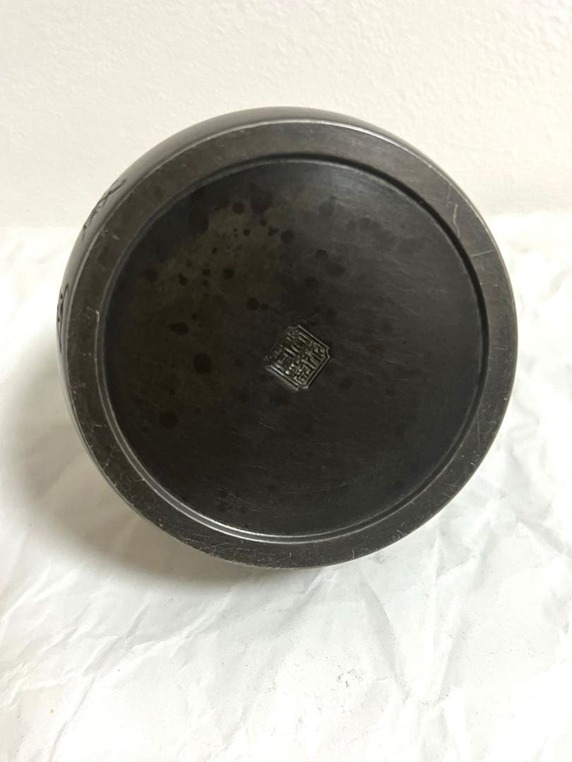 錫 茶道具 茶心壺 浮彫り 茶入 骨董品