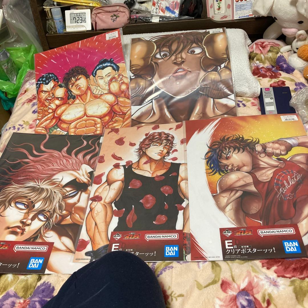 刃牙一番くじ　3点セット➕クリアポスター5点