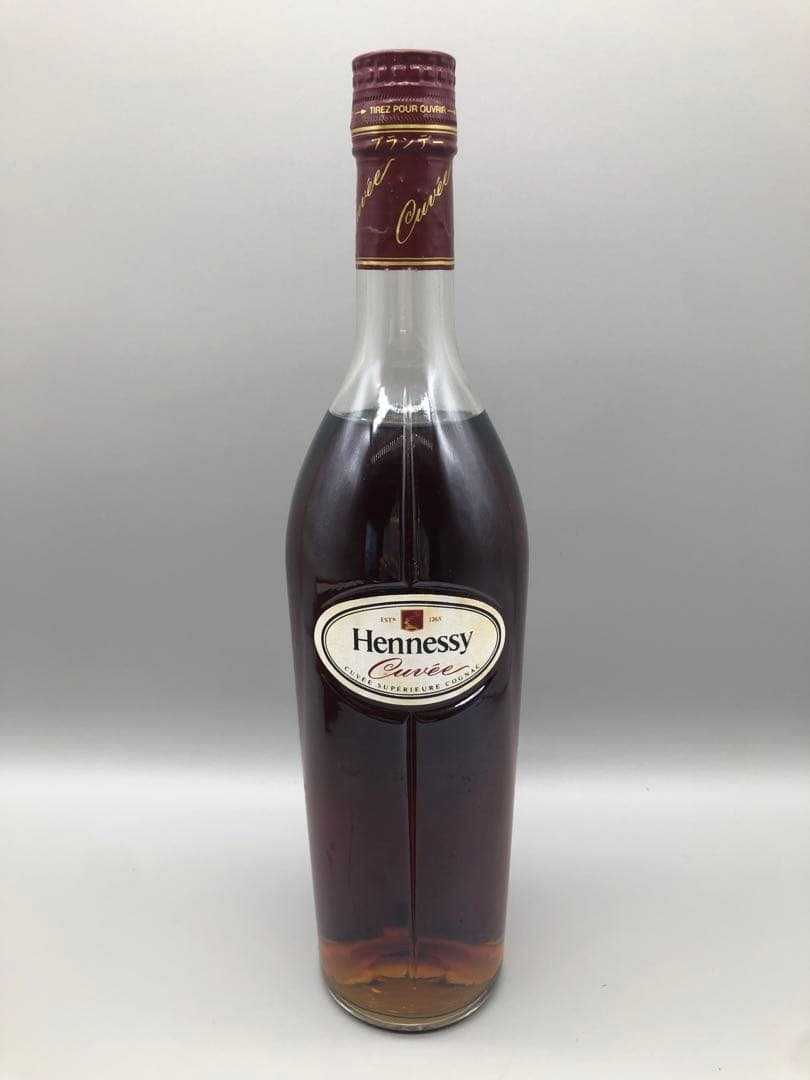 未開封箱付きヘネシーキュヴェスペリオールコニャックブランデー赤ヘネ古酒ビンテージ