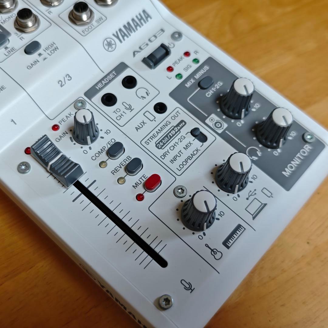 YAMAHA AG03MK2 オーディオインターフェイス ホワイト