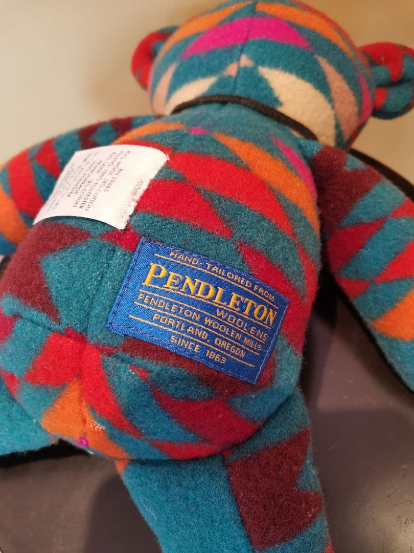 Pendleton ペンドルトン 幾何学模様 クマのぬいぐるみ