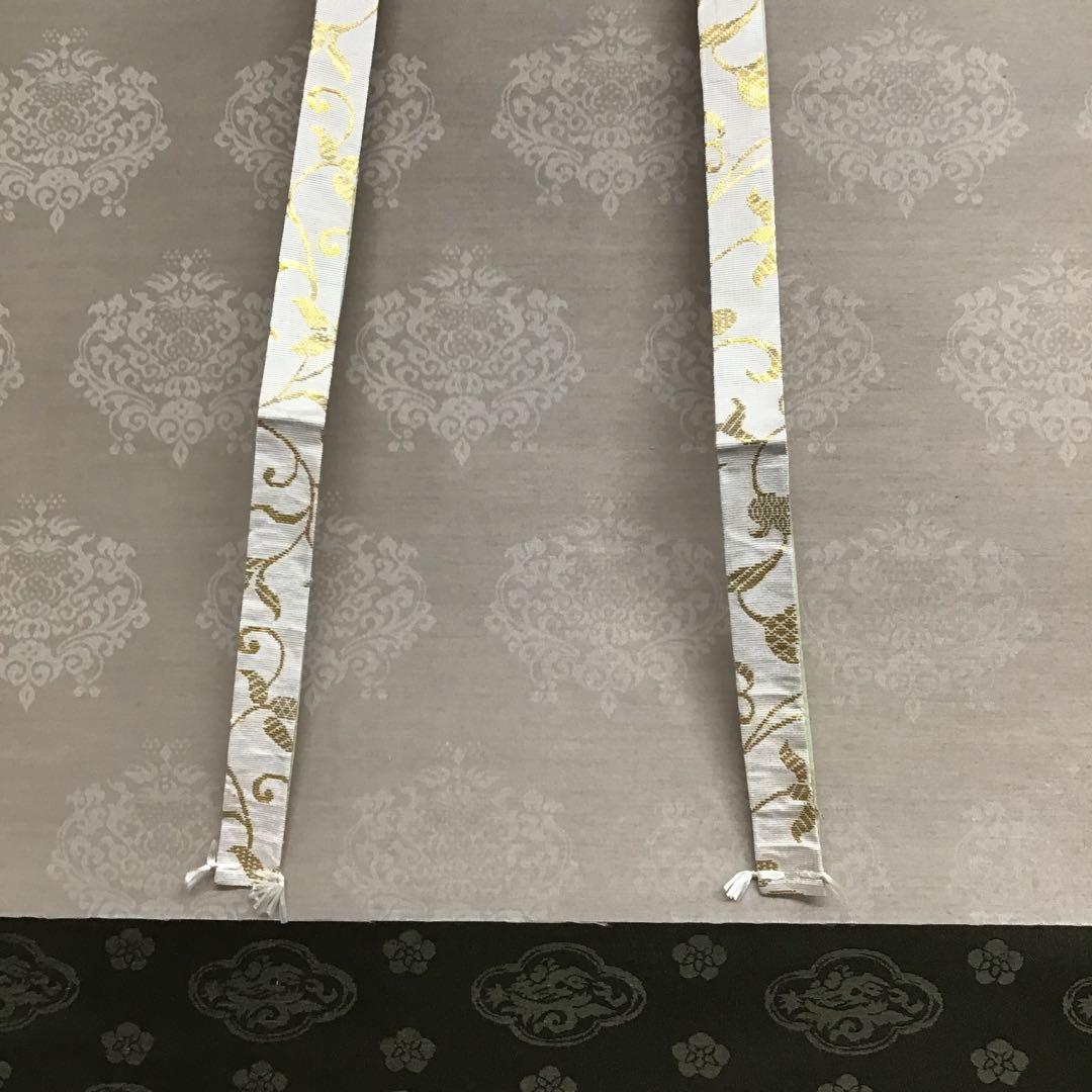 茶道具　掛軸　「忍」　小原和紙工芸作家　山内一生作　共箱　紙箱　S971KJ