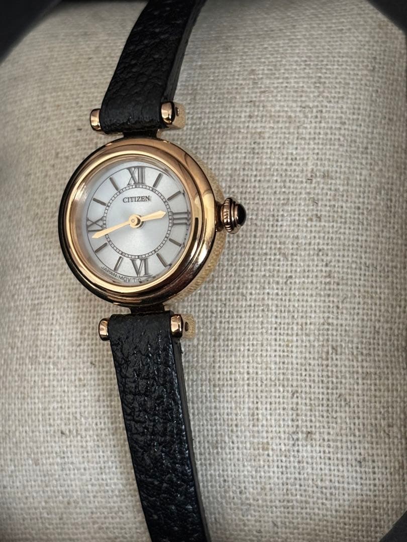 お値下げしました※キー　CITIZEN kii ゴールド ブラック レザー時計