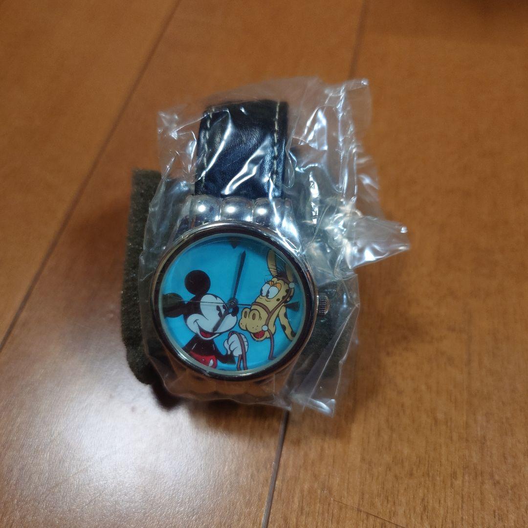 【レア美品】　 ディズニー ミッキーとタングルフット フィギュア & 腕時計