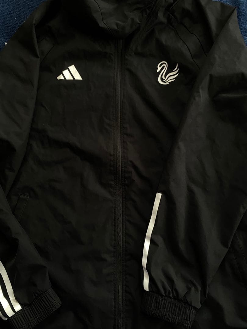 アルビレックス新潟　オールウェザージャケット　2XL ブラック　スワンロゴ