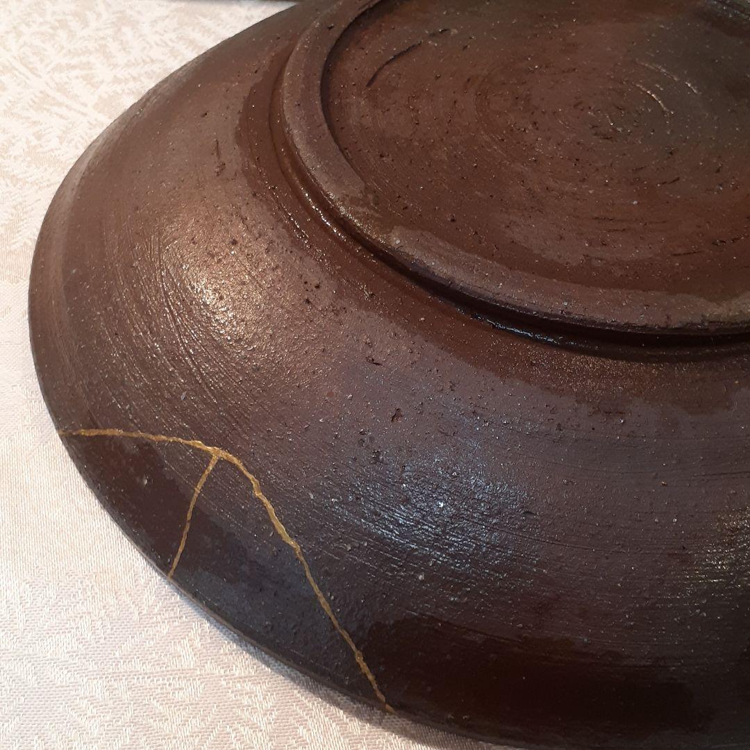 故、石田陶春　作　焼締め大鉢