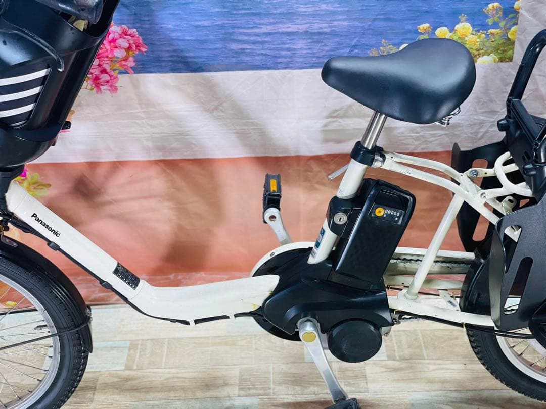 パナソニックギュット⭐️12AH！子供乗せ電動アシスト自転車Y1681