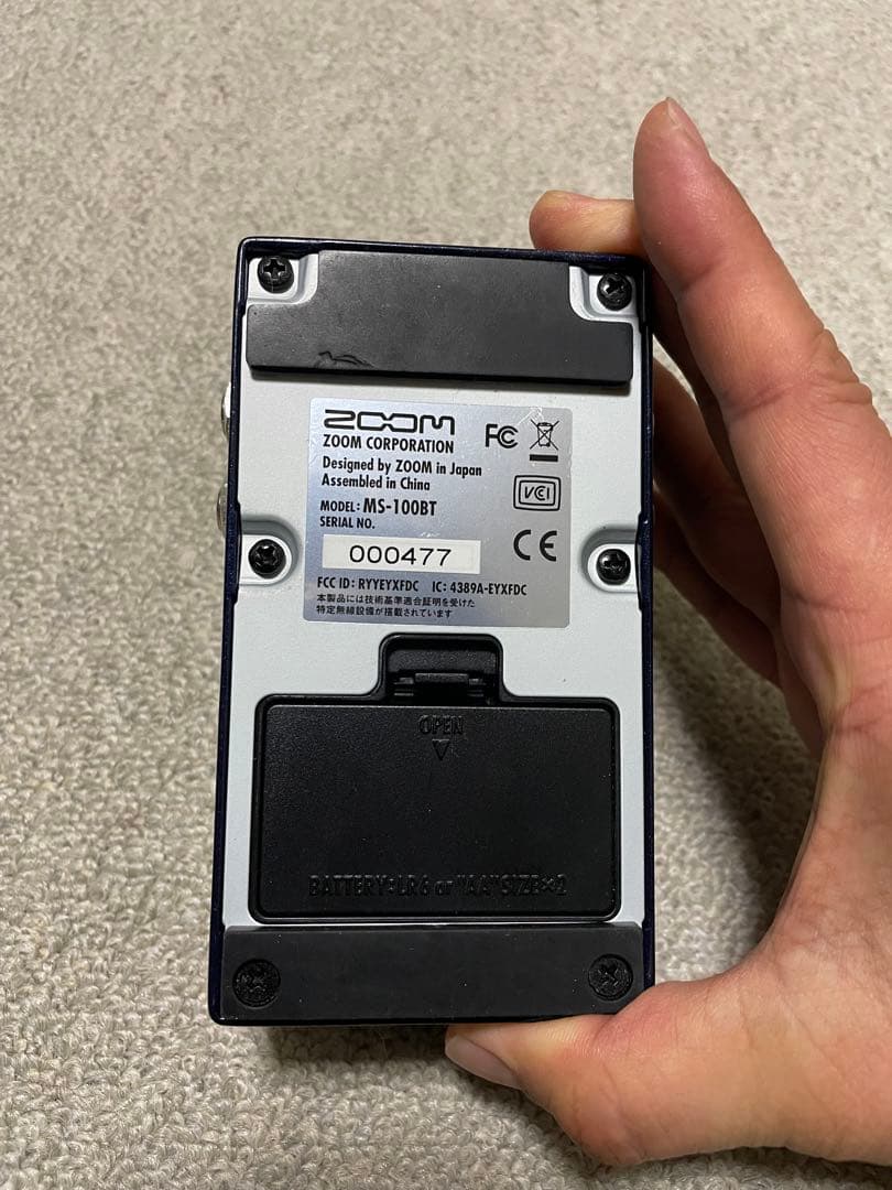 【美品】ZOOM MS-100BT ギターエフェクター