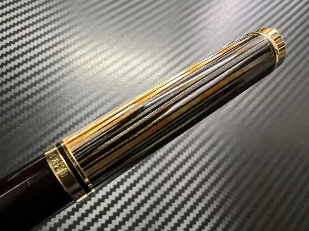 ペリカン 未使用に近い K800 トートイス 茶縞 ボールペン