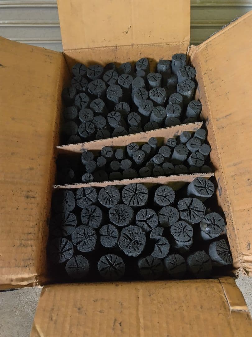 御茶用道具炭　茶道炭　 円筒形炭 　約12kg