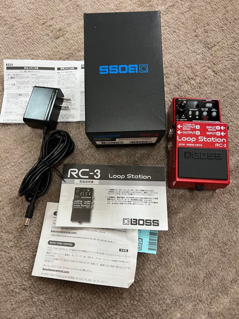 美品‼️動作品❗️BOSS RC-3 Loop Station アダプター付き❗️
