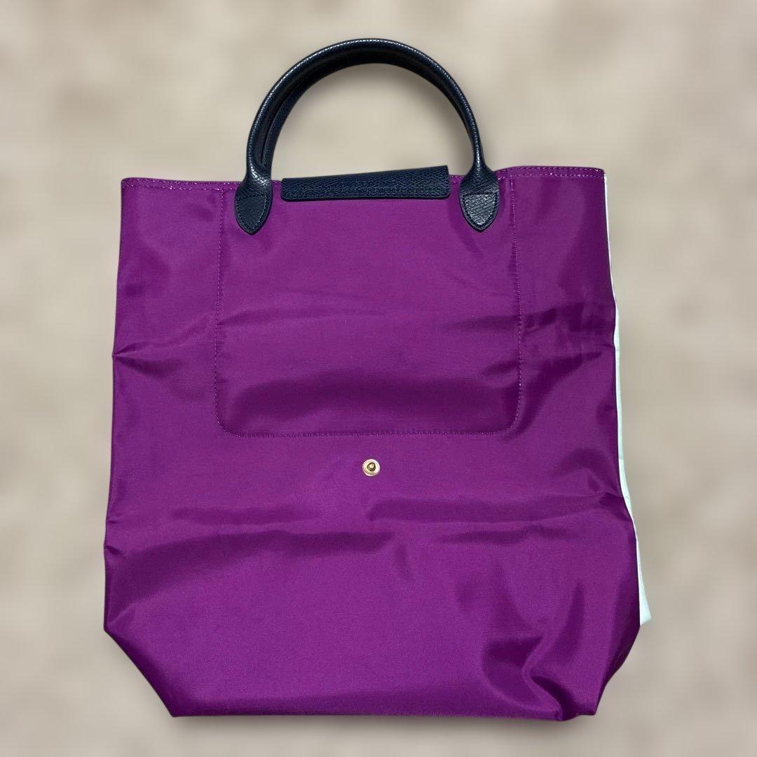 LONGCHAMP ハンドバッグ ライトブルー/パープル