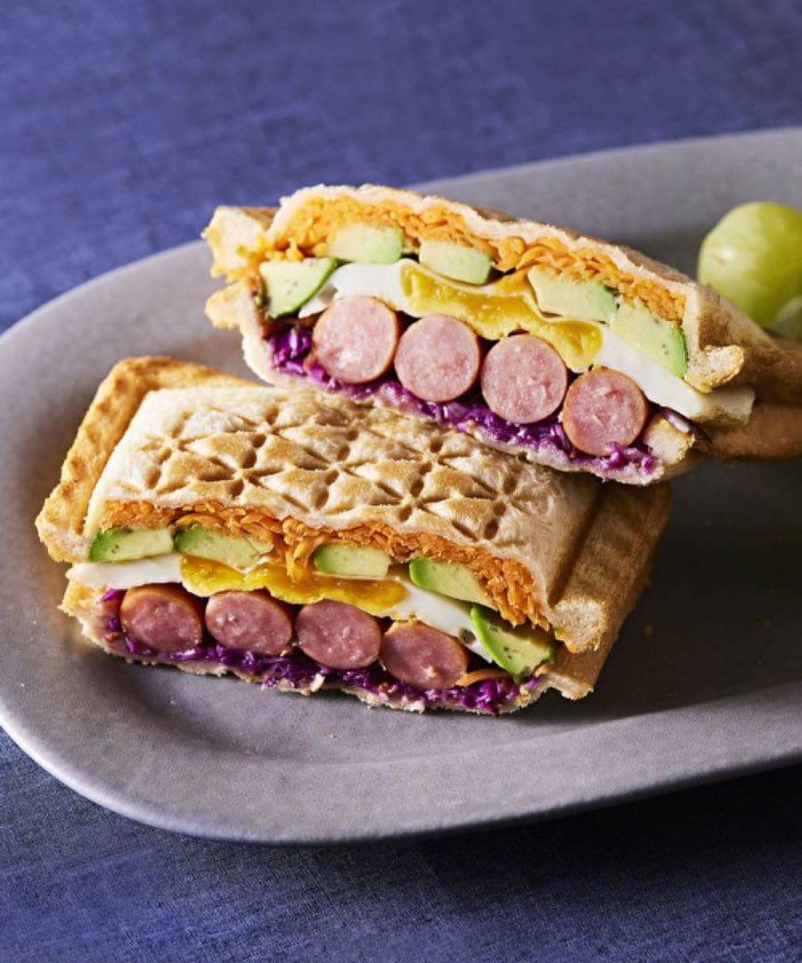 【新品未使用品】グリルサンドメーカー　ダブル　レッド　値下げ