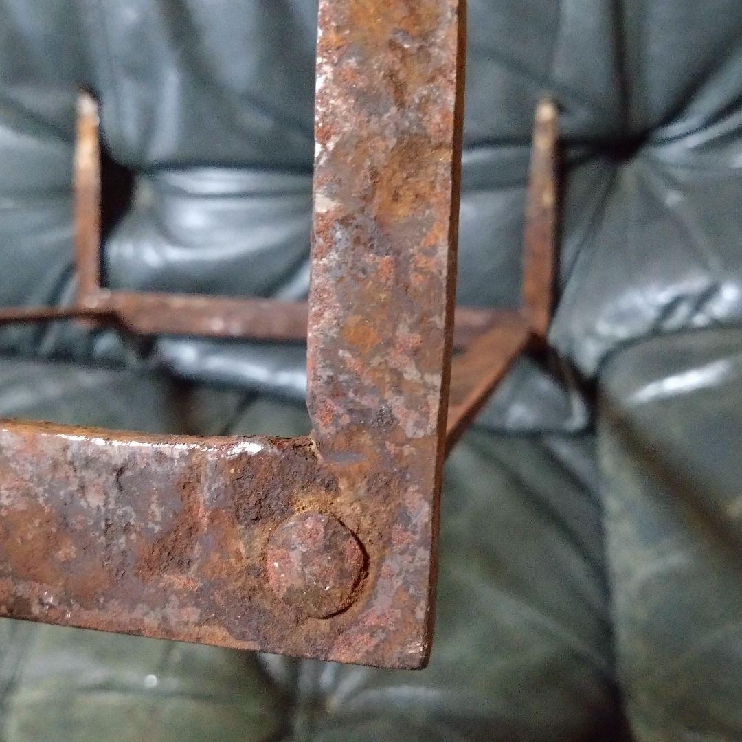 吉原型　五徳　【特大】　長火鉢用　レトロ　鉄