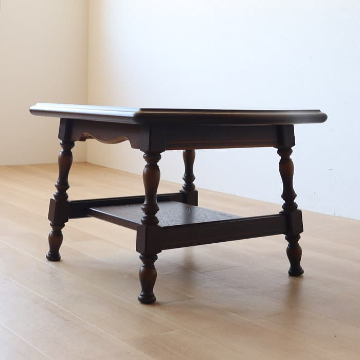 アンティーク 飛騨産業 サイドテーブル キツツキ 穂高 レトロ